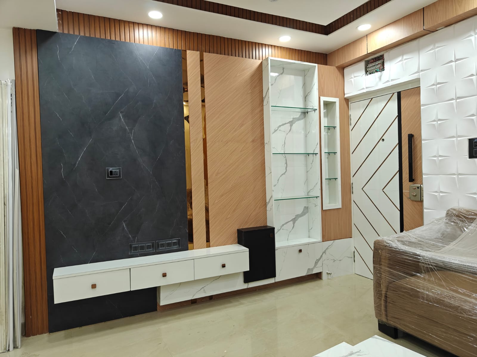 Wall panel feature wall project